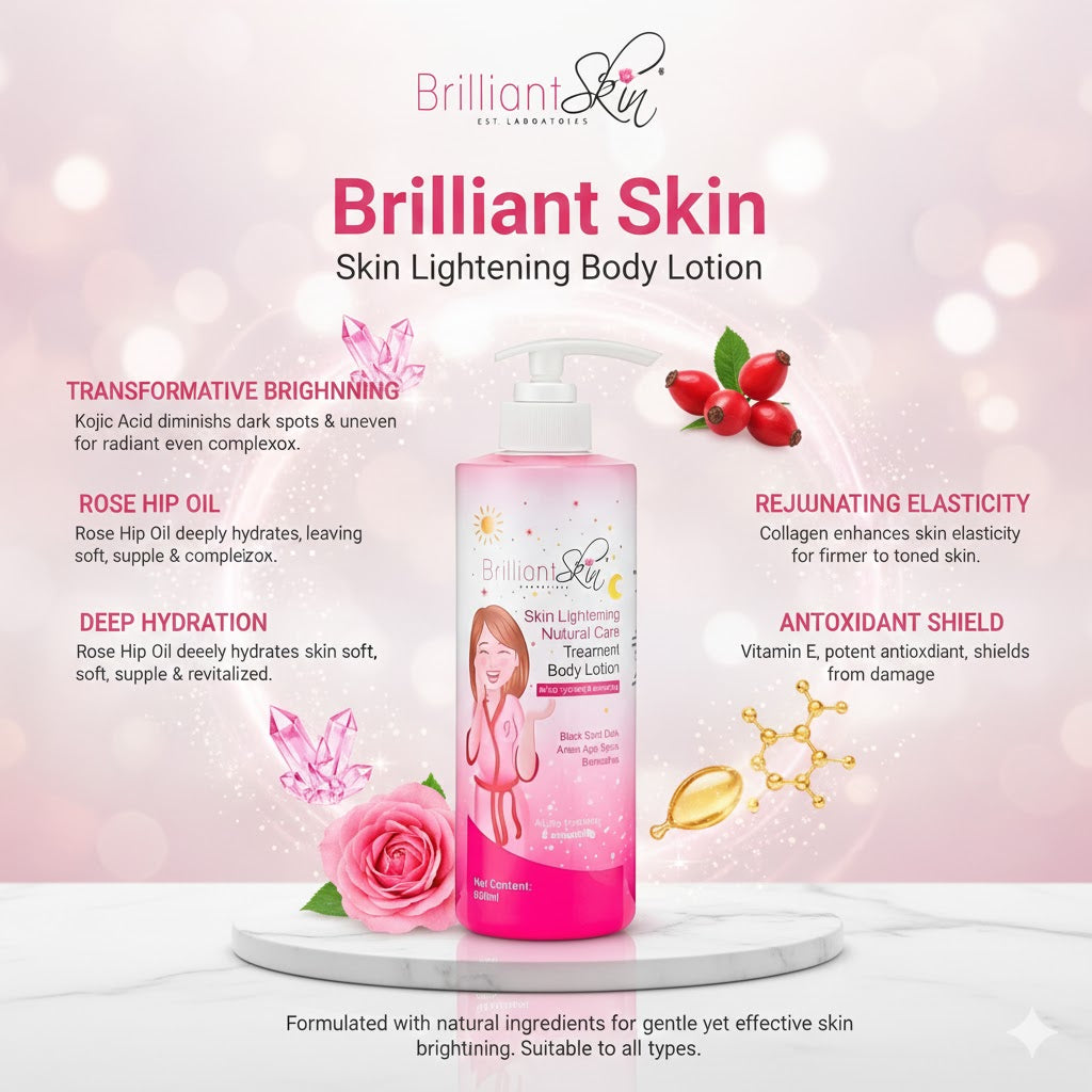 Brilliant Skin Lotion moisturizing body lotion for smooth, bright, and healthy-looking skin